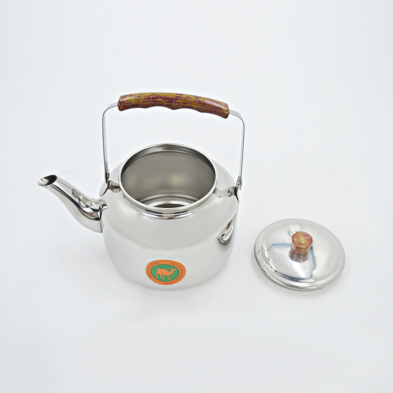 Chaozhou Stainless Steel Non-Magnetic Lily Kettle Kettle Hotel Induction Cooker Gas Stove Universal Kettle Tea Set Large Capacity