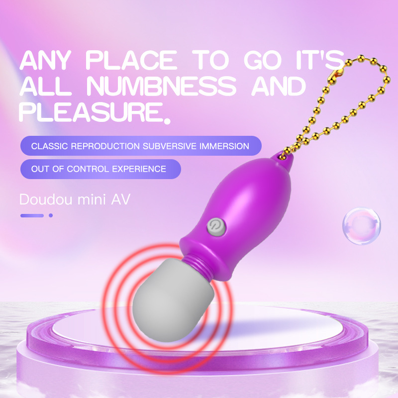 New silicone microphone mini AV stick female massage vibrator adult sex products full figure