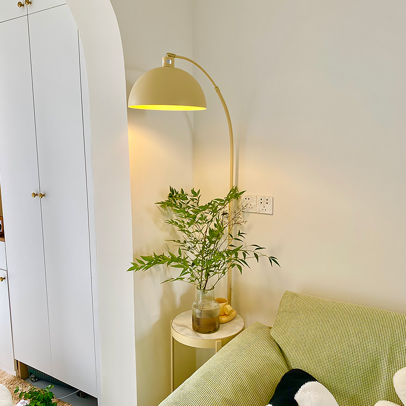 The 2023 new cream-style living room fishing lamp, side table beside the sofa, floor lamp, integrated light luxury standing lamp and table lamp