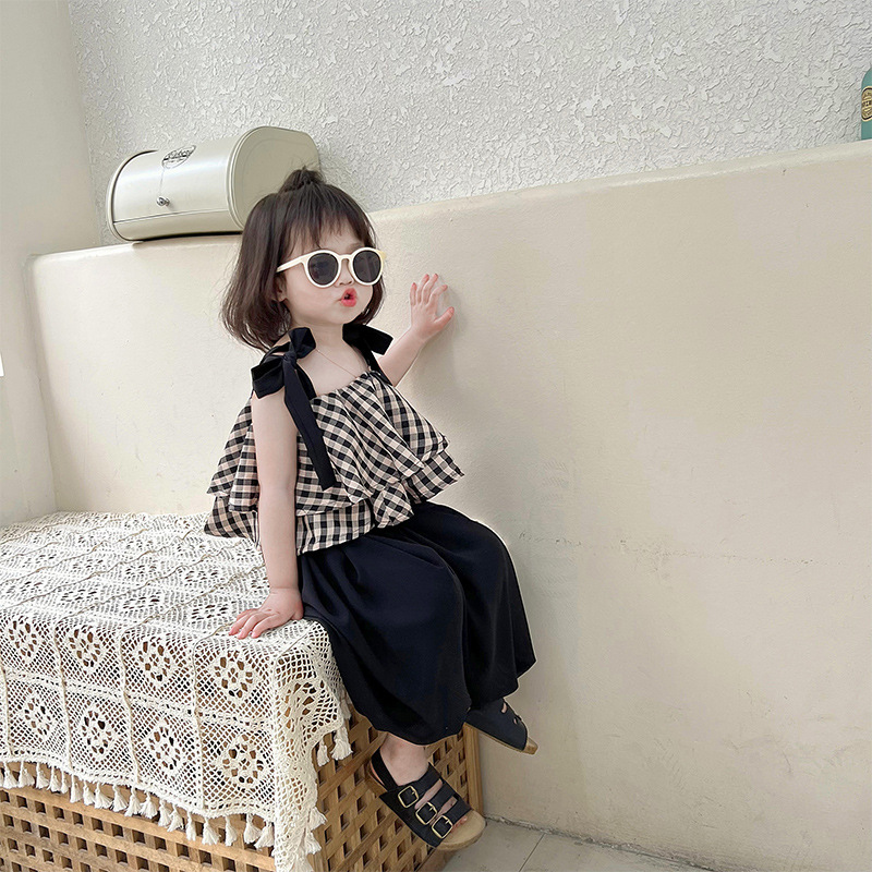 女童夏装套装童装批发货源儿童服装夏季吊带两件套小孩衣服批发潮