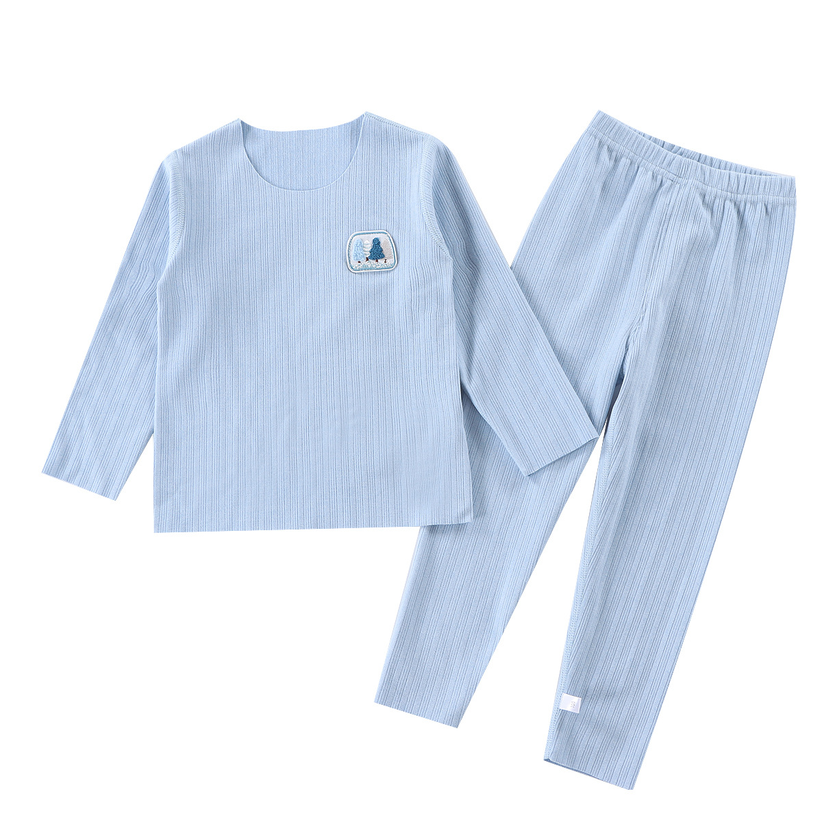 2022 Autumn/Winter new men's and girls' underwear sets, children's hair-smoothing hot boneless fleece traceless long Johns and long pants Item Picture