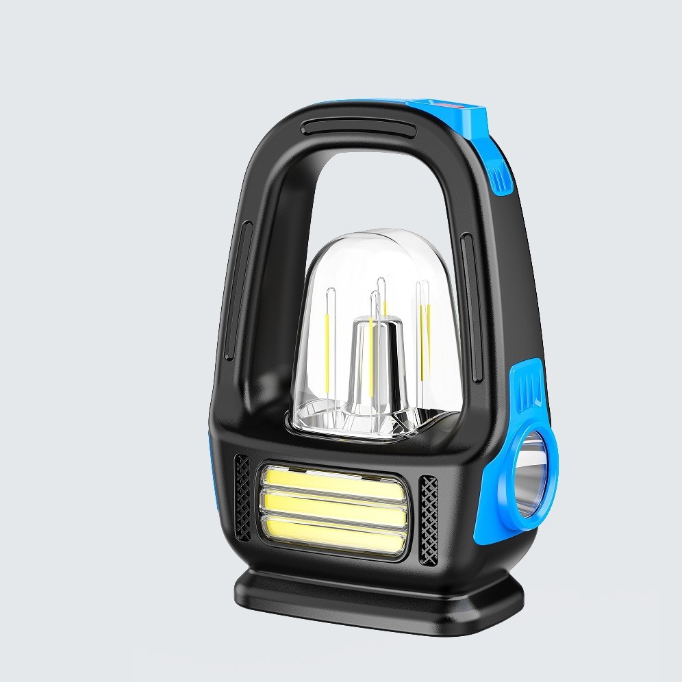 New cross-border outdoor emergency camping lamp, Sun energy portable lamp, multi-functional portable flashlight Item Picture