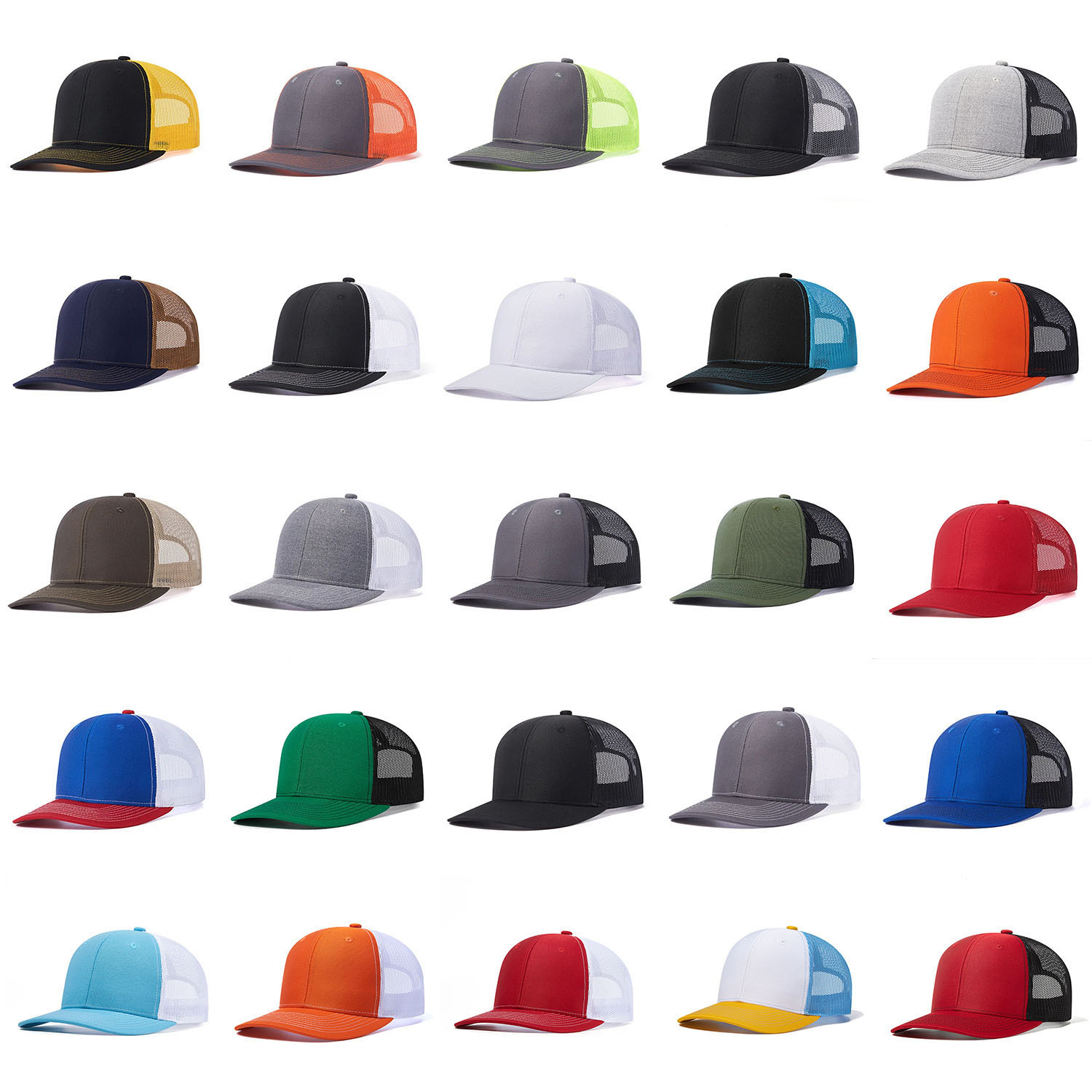 Wholesale Richardson 112 Mesh Blank Solid Color Sunshade Caps For Adults, Casual And Breathable Baseball Caps In Stock In Guangzhou