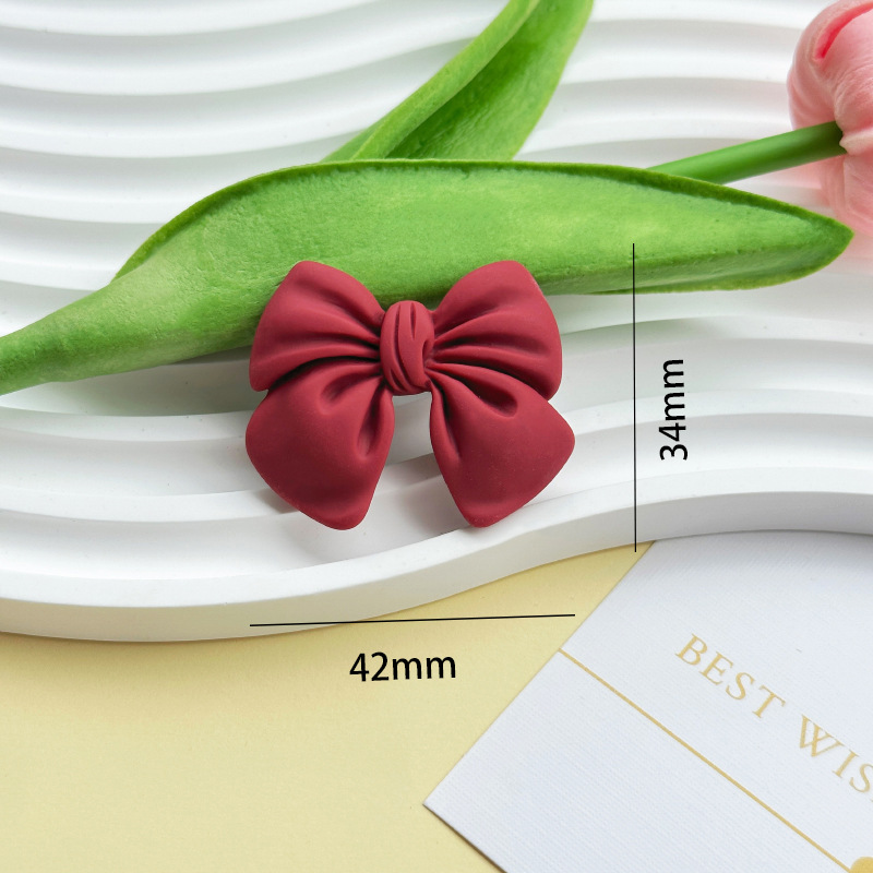 Cartoon simulation bow tie diy resin accessories, phone cases, cream glue DIY hair clips, wholesale of handcrafted materials pic 22