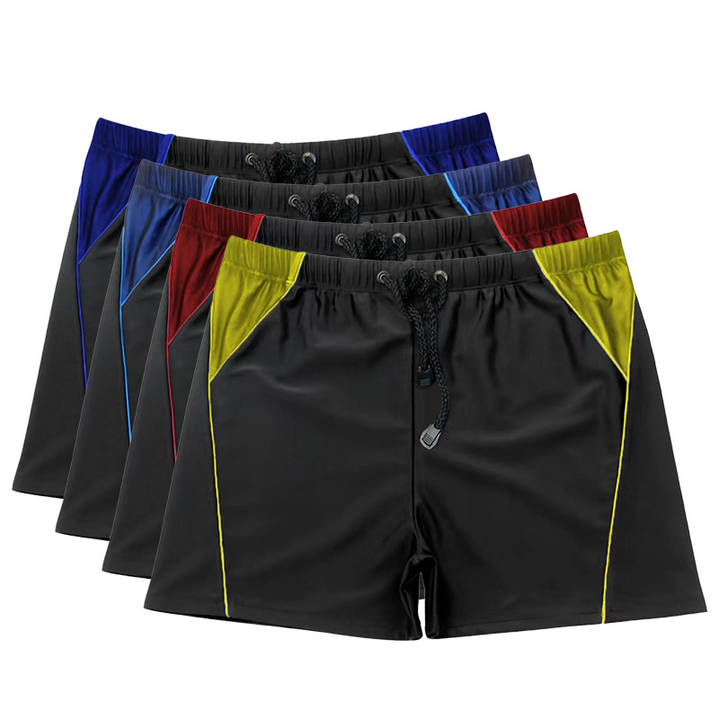 Manufacturers Direct Sales Of Nylon Swimming Trunks Male Style Plus Fat 200 Pounds Can Wear Beach Pants Swimming Flat Angle Loose Quick Dry Item Picture
