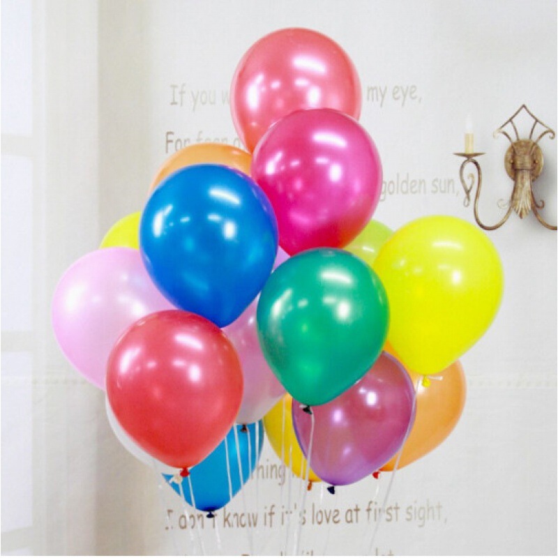 1.5克珠光10寸气球加厚珠光圆形气球婚礼生日布置 乳胶气球批发详情图5