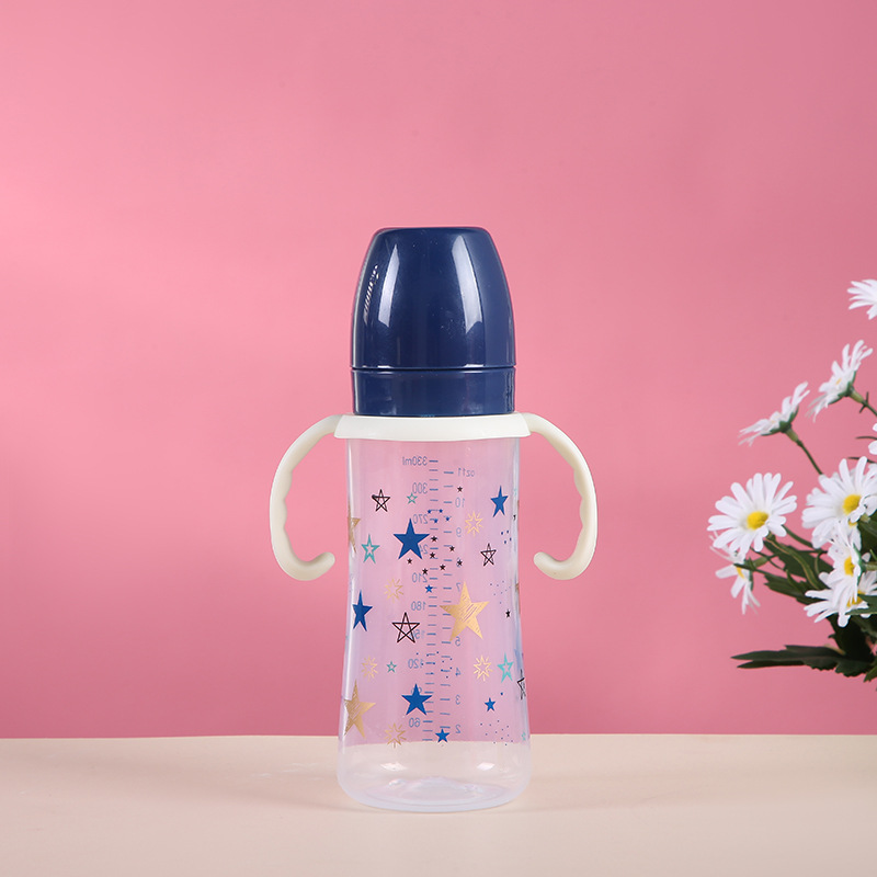 Wide-mouthed baby bottles with handles, resistant to biting and dropping, anti-bloating silicone baby products, wholesale of baby water bottles Application Scenario