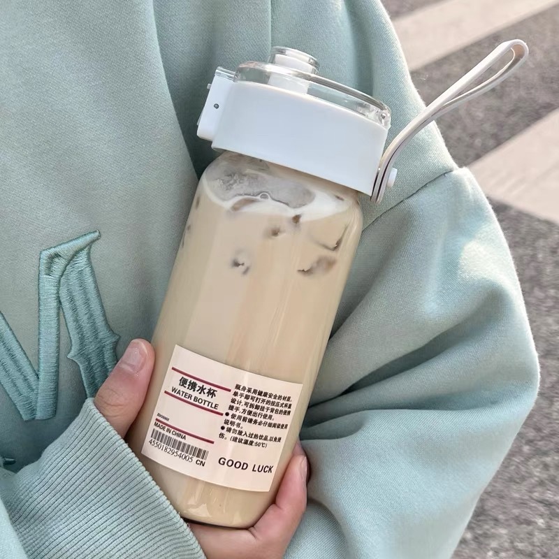 High Temperature Resistant Summer Glass Summer Tea For Men And Women High Temperature Resistant Portable Simple Water Cup High Appearance Level Cup Specification drawing