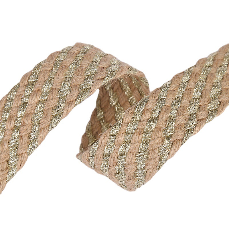 Manufacturers Direct Sales Of New Products A Variety Of Specifications Of Two-Color Hemp Woven Belt, Hemp Belt Item Picture