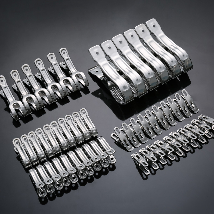 不锈钢晾被夹子大号金属夹子衣夹晒被夹晾衣服小夹子晾晒夹防风夹