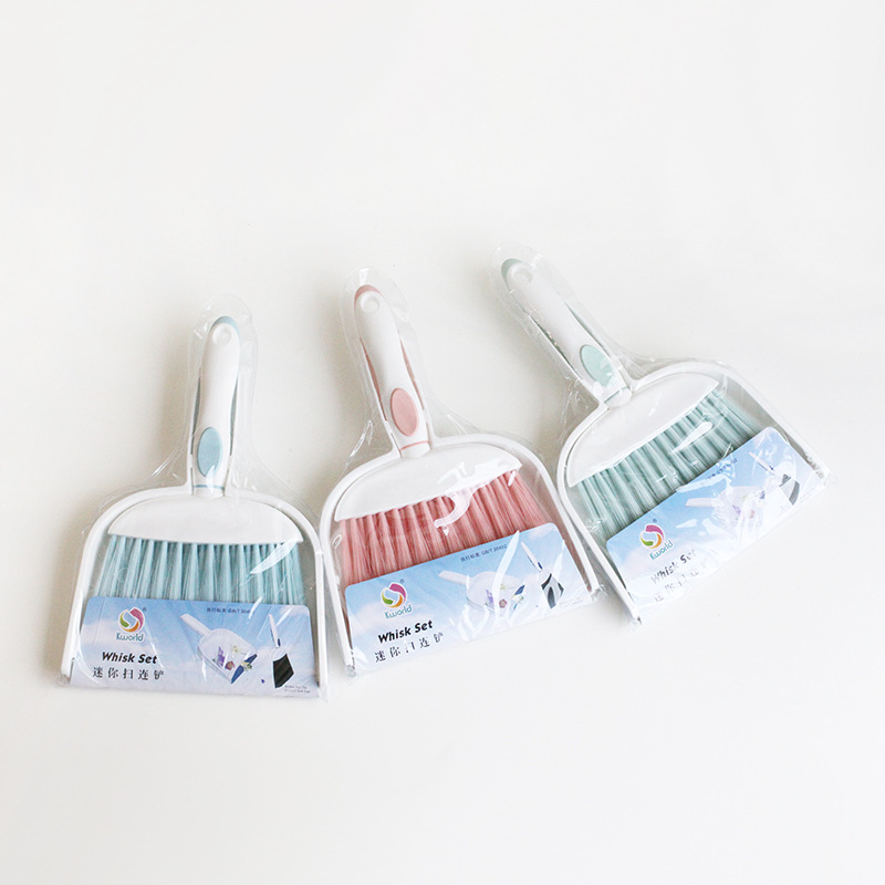 Kworld/ Jinhui Da Set Brush Jianjun Cleaning Set Brush Mini Dusting Brush Household Plastic Broom Pan Set full figure