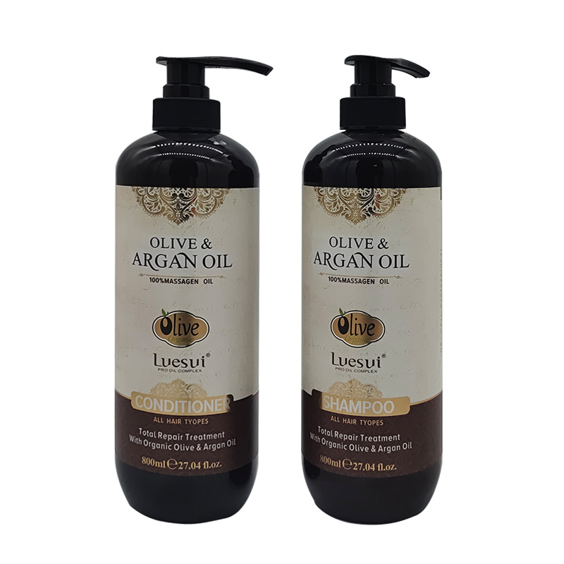 保湿滋养橄榄摩洛哥坚果油纯净修复盐洗发水顺滑亮泽洗发水800ml