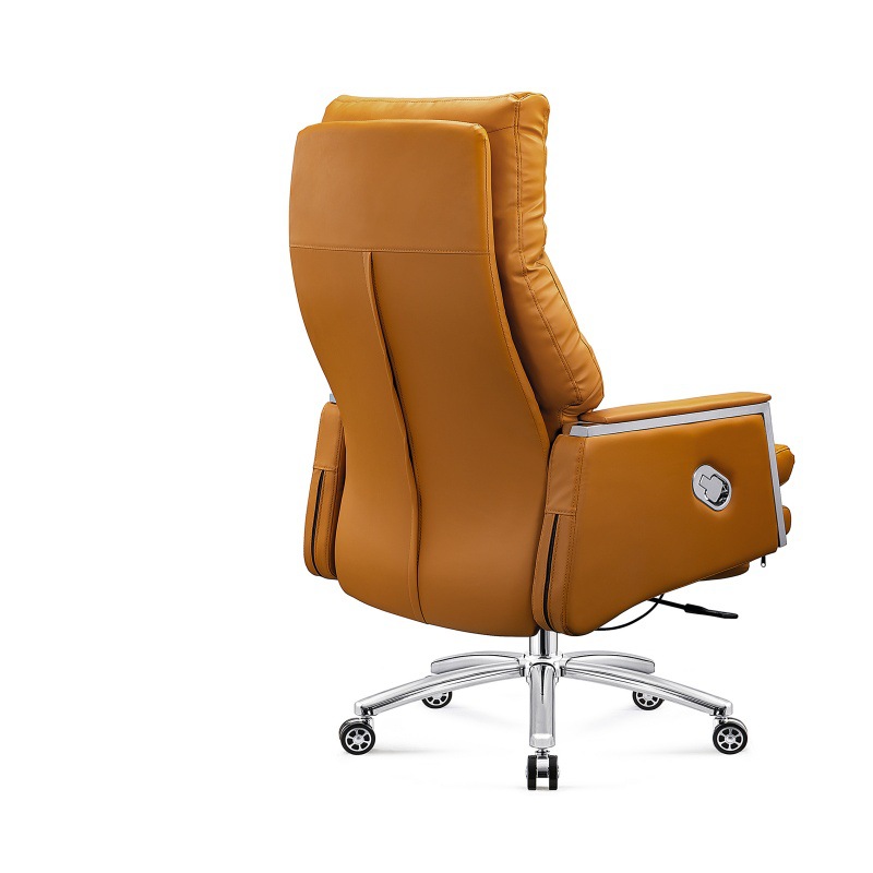 Modern boss chair, simple office chair, leather chair, comfortable lumbar support office chair, dual-purpose reclining computer sofa chair Application Scenario