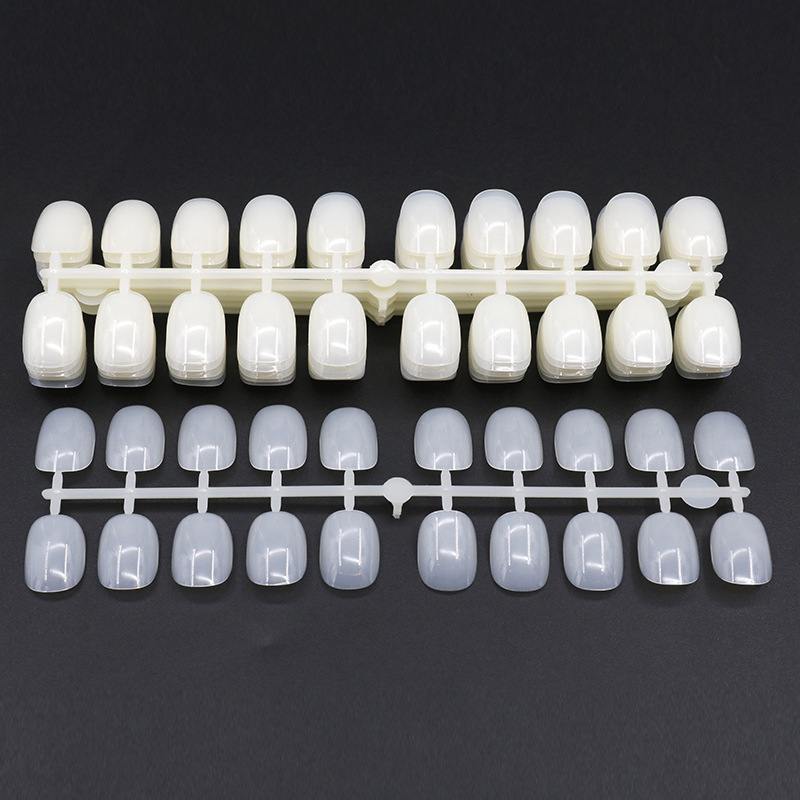 The original manufacturer's new 200-piece set of Japanese-style short square and round transparent natural-color armor plates specially designed for practice board making Item Picture