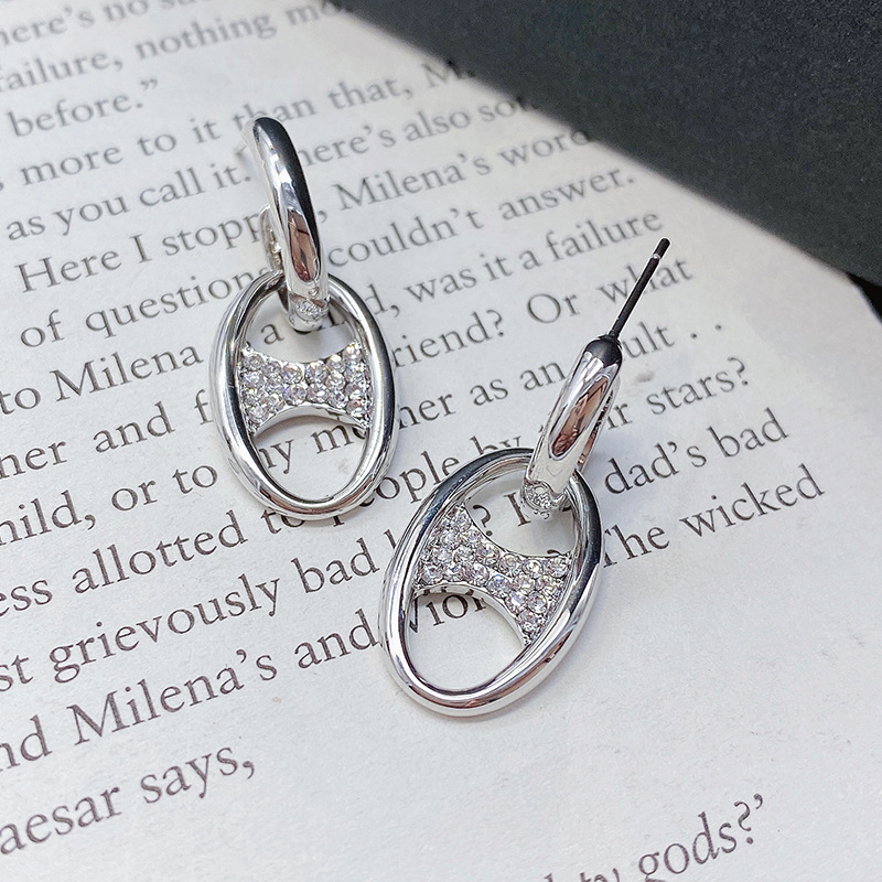 Obi new S925 silver needle high-grade earrings wholesale fashion female earrings temperament simple everything with Japanese and Korean personality Application Scenario