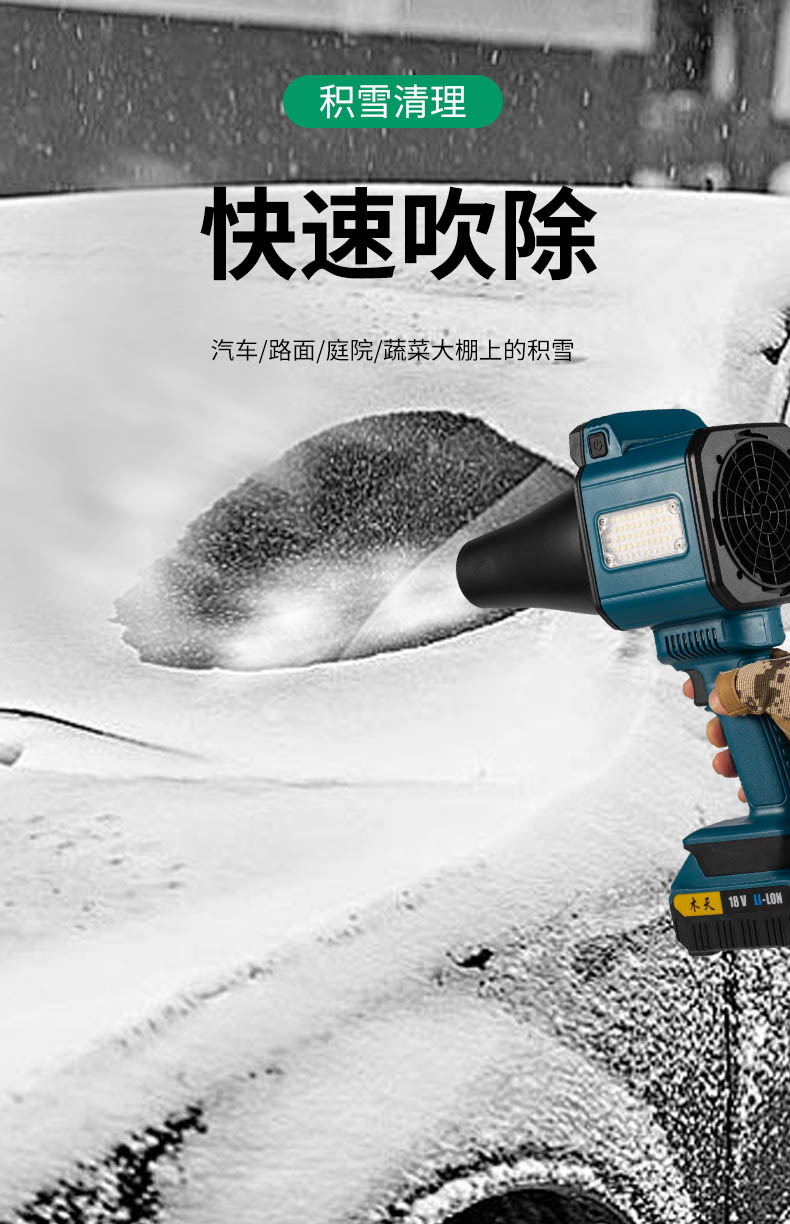 跨境工业吹灰涡 轮 暴力风扇吹风吹雪吹灰助燃多扇叶照明暴力风扇详情6