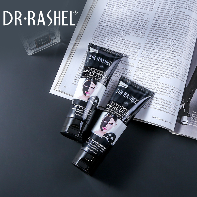 DRRASHEL新款竹炭去黑头焕白撕拉面膜批发补水保湿面膜 一件代发