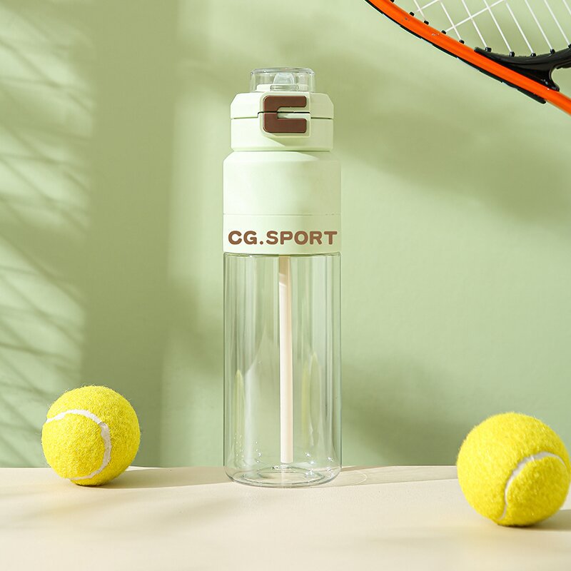 带吸管跨境新款运动水杯环保男士双饮学生儿童爆款