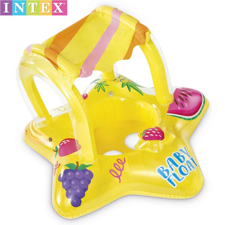 intex 56573 Cross-border Special Children's Covered Seat Ring Fruit Pattern Water Play Seat Ring Application Scenario