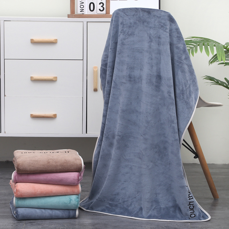 【LOVELY HOME】【 Hold Jia 】 Youth bath towel 70*140cm absorbent thickening Gift 400g adult soft beauty bed LOGO Application Scenario