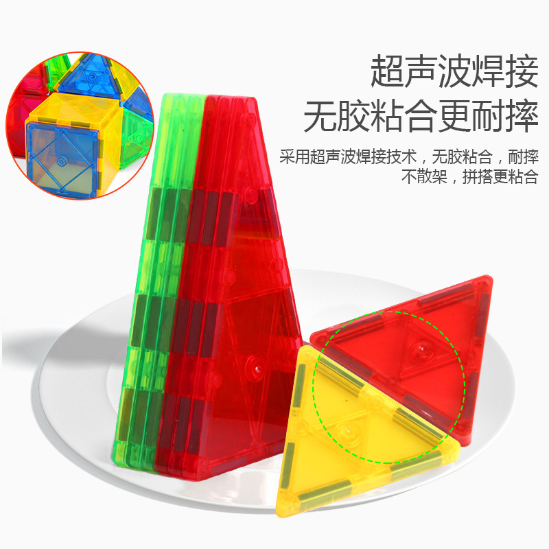 跨境彩窗磁力片厂家直销玩具早教儿童批发拼板磁性积木一件代发详情图4