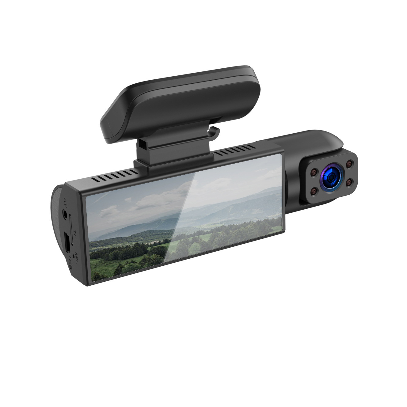 M8 metal doble lente wifi2.5D tacógrafo 1296P3.16 pulgadas hd visión nocturna coche DVR Item Picture