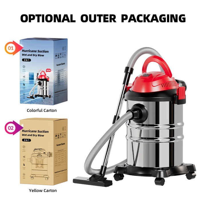 Household electric 3-in-1 stainless steel wet and dry blowing bucket, powerful vacuum cleaner, carpet drum, vertical cylinder vacuum cleaner Application Scenario