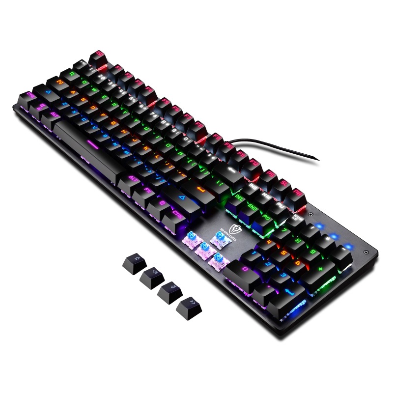 有线机械键盘 电竞游戏RGB樱桃真机械轴104键有线青轴键盘详情图5