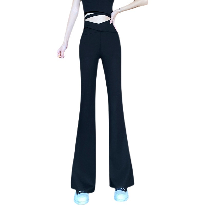 微喇裤女春季白底实物图