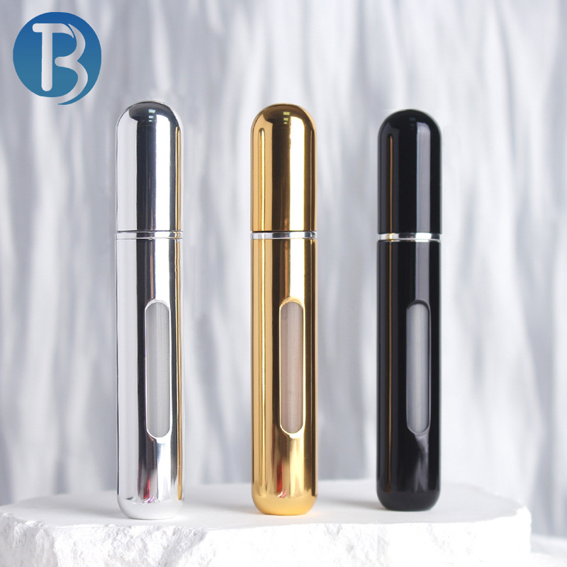 8ml bottom-filling self-pumping, recyclable portable travel bottle, perfume porter bottle, spray bottle, direct filling bottle Specification drawing