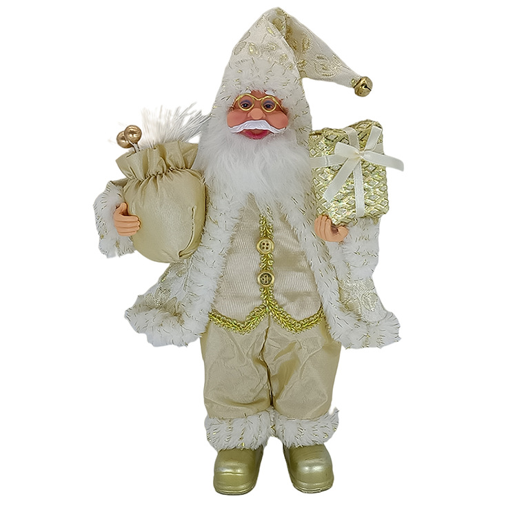 Cheung Chau Christmas Cross Border New Santa Claus Doll Christmas Decorations Standing Elderly Children Gift Display Item Picture