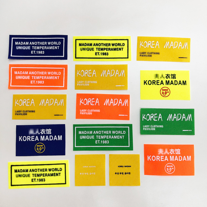 厂家生产服装/定做定制/服装领标细节图