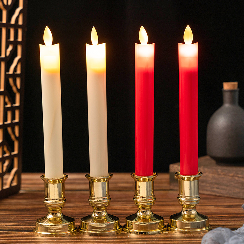 Long-pole electronic candles simulate temple offerings, swing led candle lights decorate restaurants, weddings, churches and festivals Application Scenario