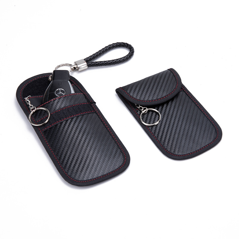 汽车钥匙信号屏蔽袋 防盗钥匙袋RFID电磁屏蔽钥匙包防信用卡消磁详情图2