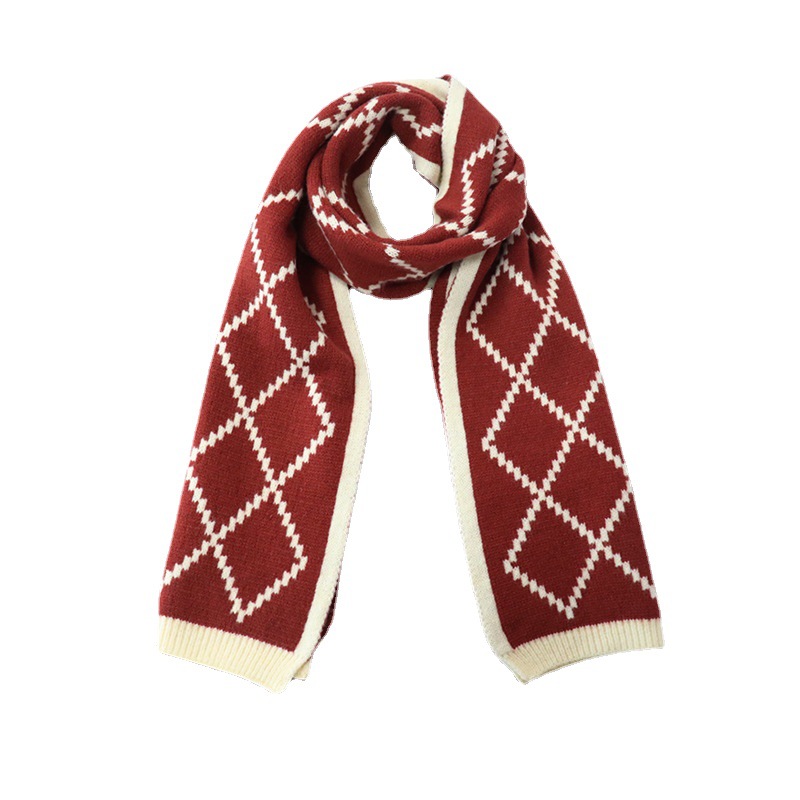 New Year Red Christmas Gift New Imitation Cashmere Scarf Women's Winter Shawl Thick Tide All Wear Bib Wholesale Ins Item Picture