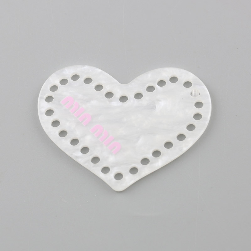 DIY饰品配件  亚克力多孔爱心挑心五角星形吊坠钥匙扣包包链挂件详情6