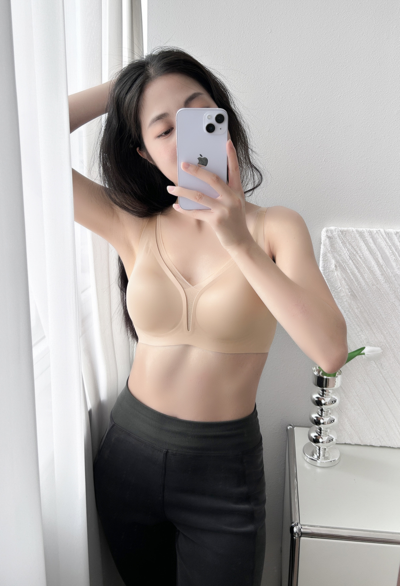 Sexy deep V lace bra cover for women, no steel ring, soft support, top support, gathering and retracting breast, 3D thin cup beautiful back underwear pic 115