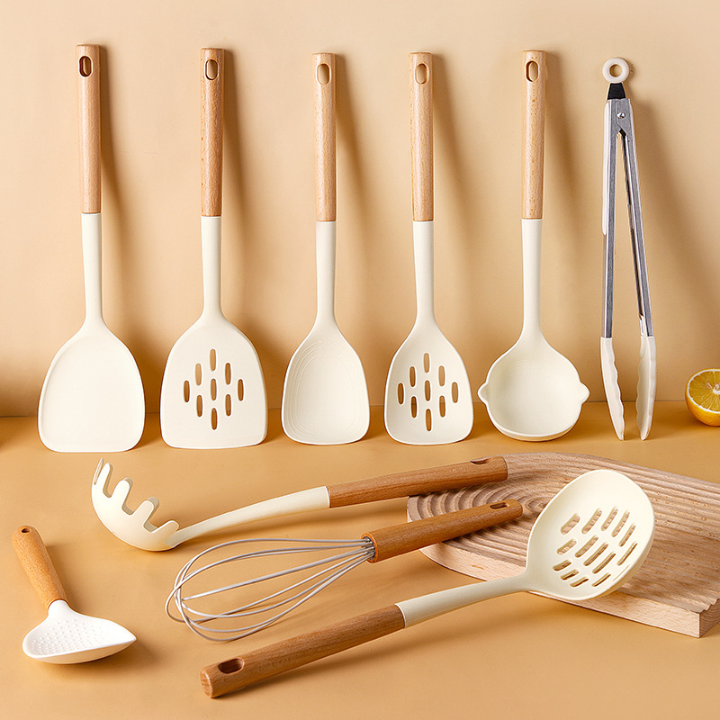 Kitchenware sets, silicone spatulas, non-stick spatulas, soup spoons, household food-grade high-temperature resistant collets, cross-border wholesale