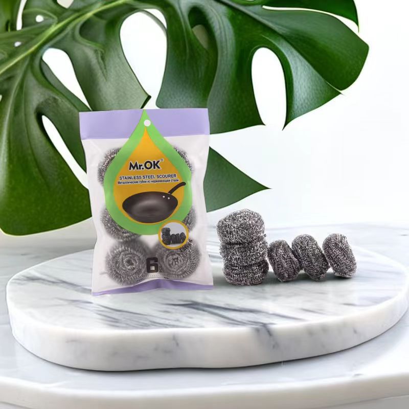 Manufacturers Wholesale High-Density Rubber Soaked Sand Containing Double-Sided Dishwashing Sponge Wipe Clean Sponge Block Bathtub Rag Steel Ball details Picture