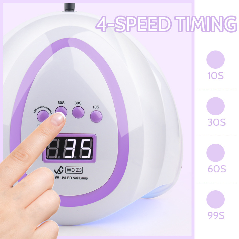Nail light therapy light 48W multi-timer 24 double light beads infrared induction digital display Z3 nail machine