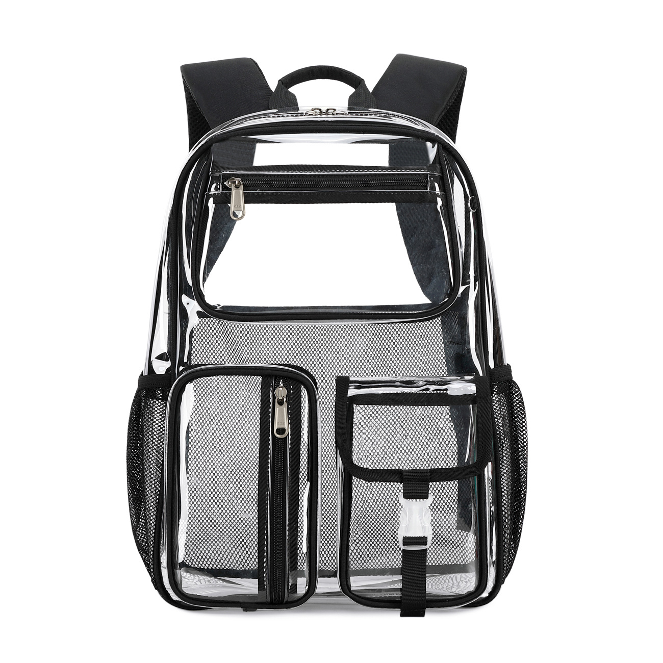 Transparent jelly bag for male high school students, TPU schoolbag, 2024 new model, large-capacity waterproof backpack, cross-border