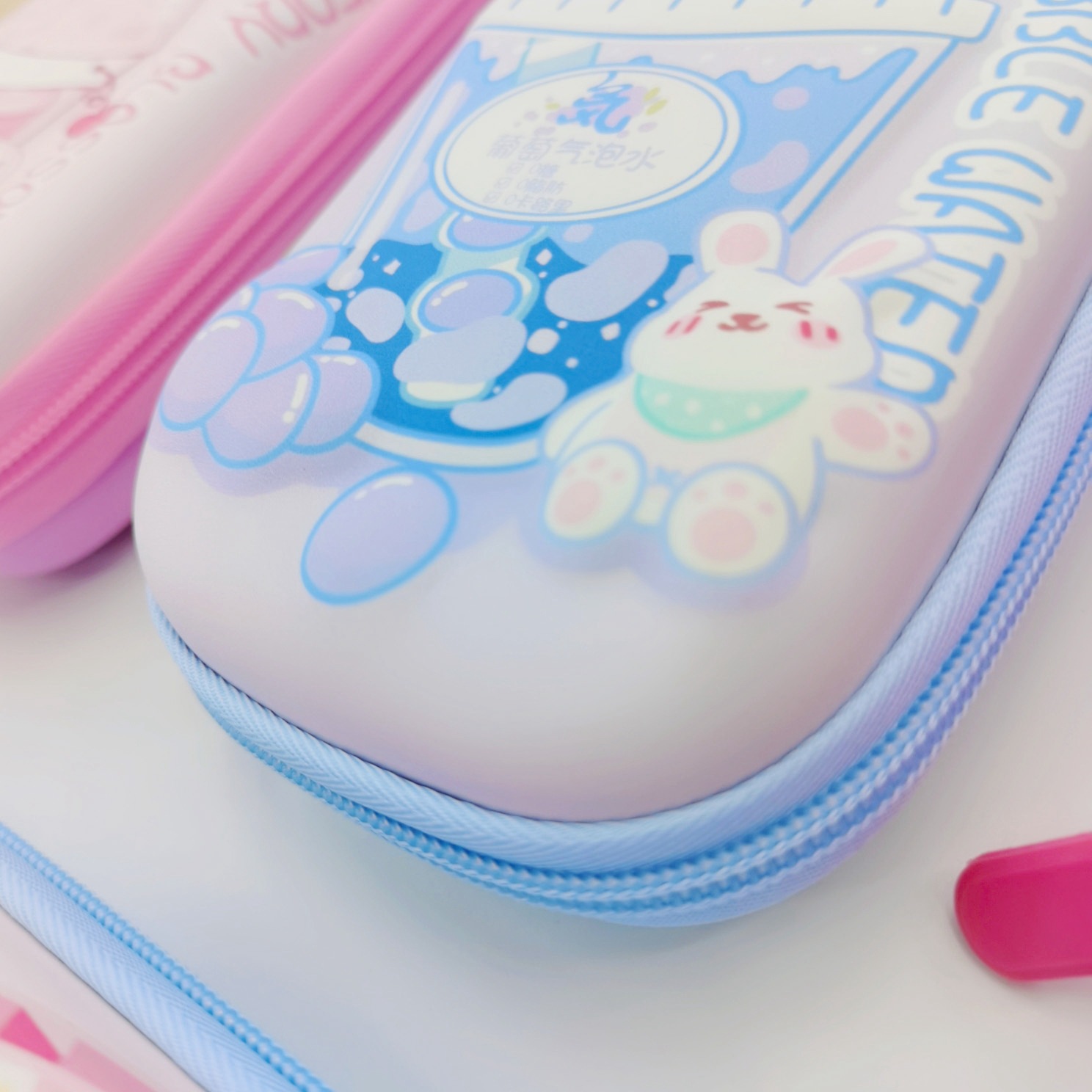 韩国EVA大容量文具盒卡通小学生铅笔盒立体动漫可爱粉色女孩笔袋详情图4