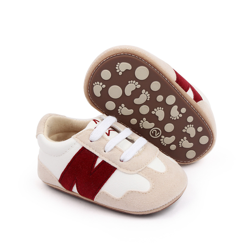 Spring and Autumn large-letter baby sports shoes with lacing, indoor rubber-soled comfortable baby walking shoes 2794 Specification image
