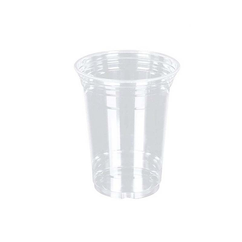 Milk tea cup stall disposable hand beat lemon tea cup with lid PET coffee cup high transparent orange juice plastic cup Item Picture