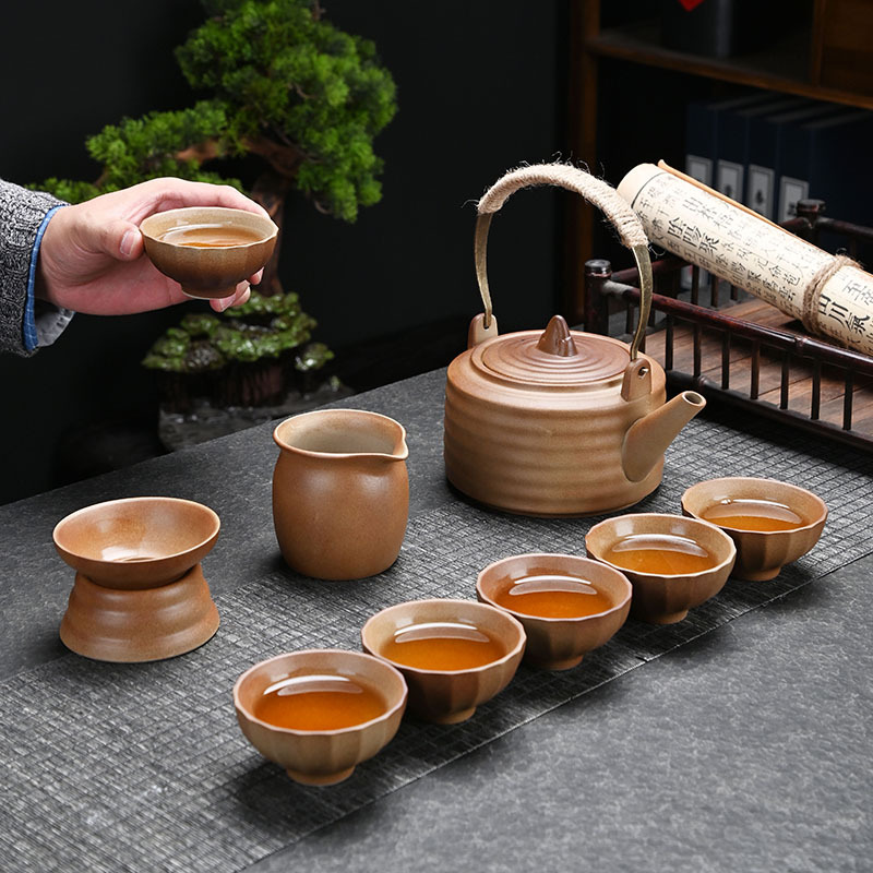 茶壶/陶瓷茶壶/日本泡茶壶/磁吸飘逸杯/搪瓷水壶细节图