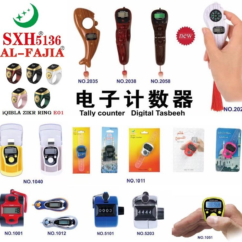 Hand Press Mechanical Four-Digit Lcd Electronic Digital Display Five-Digit Led Multi-Function Finger Ring Counter Manufacturers