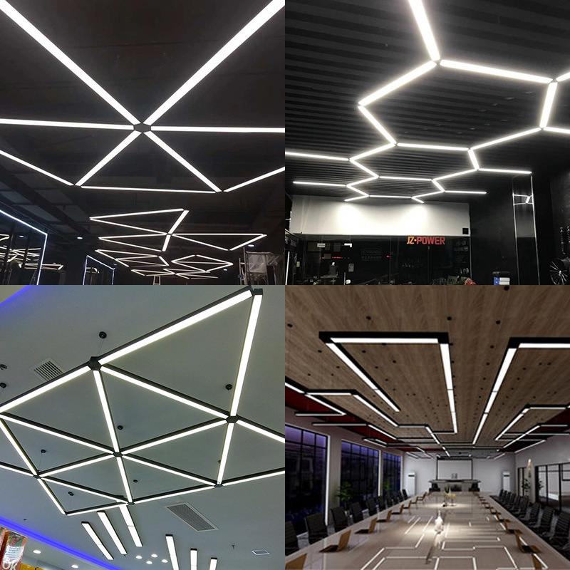Factory direct sales of office lights, hanging line lights, led office chandeliers, office lighting, and indoor line lights Item Picture