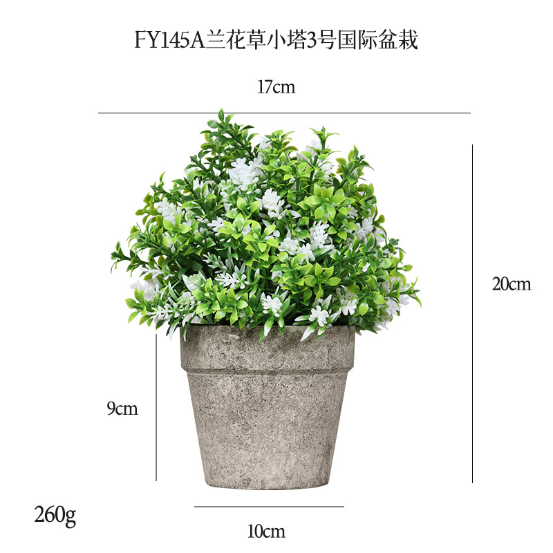 A cross-border best-selling 3-piece set of raw material pulp potted plants for home decoration, featuring simulated green plants and fake bonsai Application Scenario