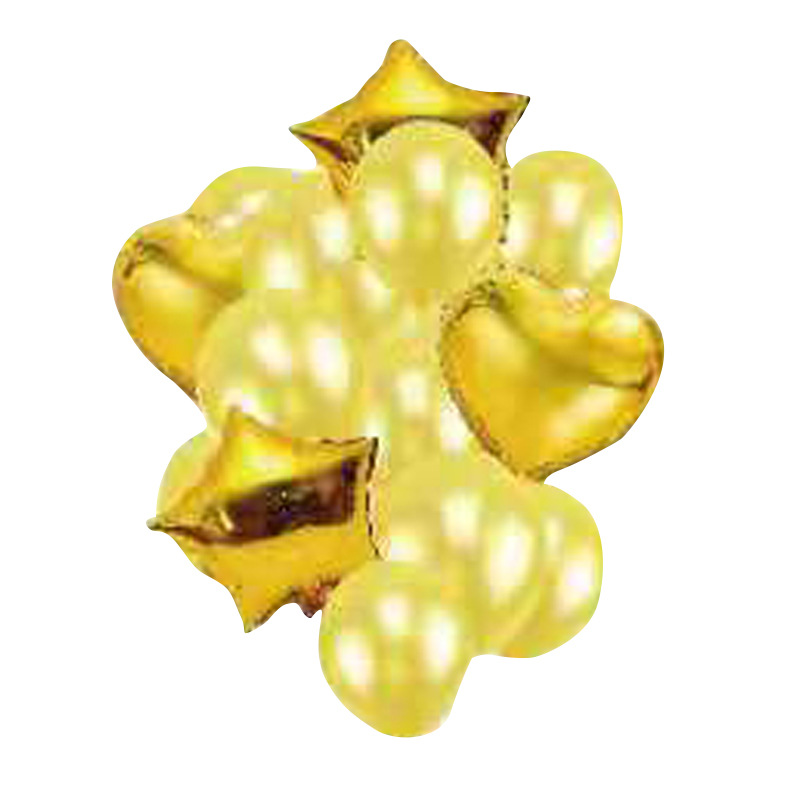 Party Decoration Balloons Birthday Balloon Set Confessions Party Pentagram Love Scene Decoration Latex Gas details Picture