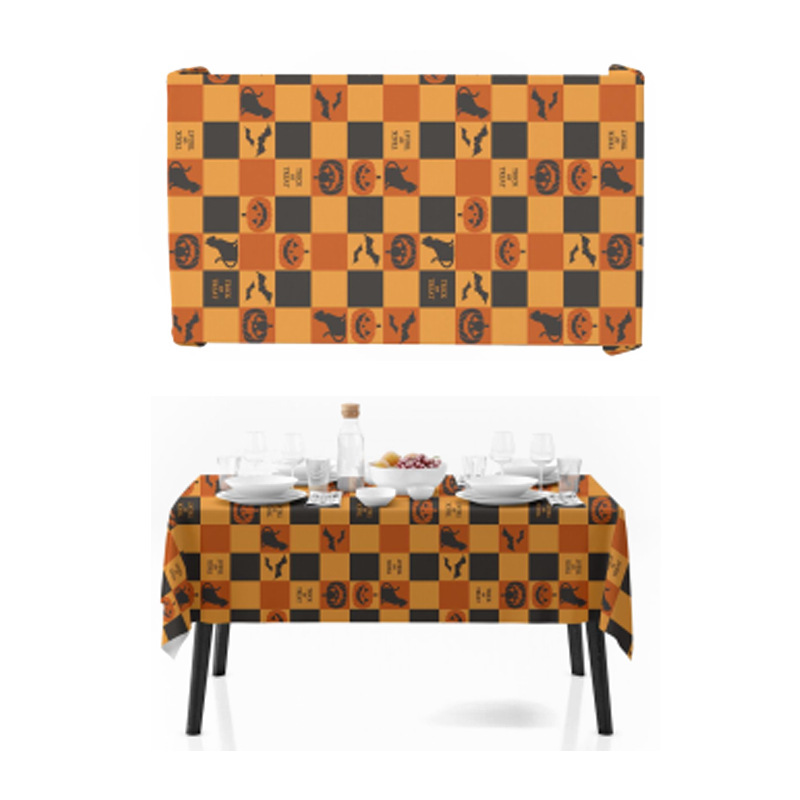 万圣节日派对场景布置道具家庭聚会餐桌桌布派对场景布置家庭聚会